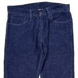 Levis Slim Cord Pants - 31″ Waist Blue Cotton Blend