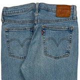 501 Levis Skinny Jeans - 28W US 4 Blue Cotton