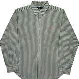 Ralph Lauren Striped Shirt - XL Green Cotton