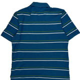 Lacoste Striped Polo Shirt - Large Green Cotton