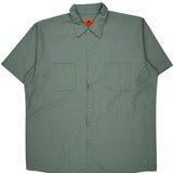 Red Kap Short Sleeve Shirt - XL Green Polyester Blend