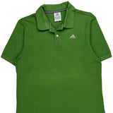 Adidas Polo Shirt - Medium Green Cotton