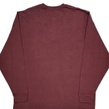 Carhartt Long Sleeve T-Shirt - XL Burgundy Cotton