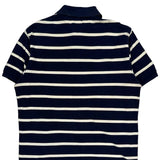 Polo By Ralph Lauren Striped Polo Shirt - Medium Navy Cotton