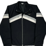 Nike Striped Jacket - XL Gray Polyester