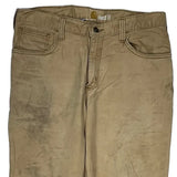 Carhartt Carpenter Trousers - 34W 30L Beige Cotton