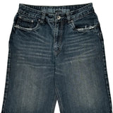 Machine Denim Shorts - 30W 12L Dark Wash Cotton