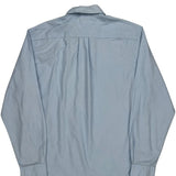 Graduate End-On-End Tommy Hilfiger Shirt - Large Blue Cotton