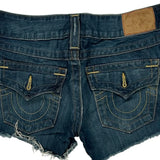 True Religion Denim Shorts - 30W US 2 Blue Cotton