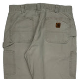 Carhartt Double Knee Carpenter Pants - 34W 30L Gray Cotton