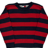 Age 4 Tommy Hilfiger Striped Sweater - XS Navy Cotton