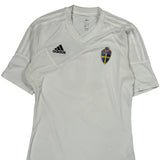 Sweden National Team Adidas Training Football Shirt - Small White Polyester