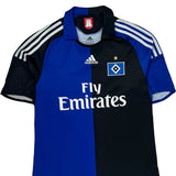 Hamburger Sv Adidas 2008-10 Away Football Shirt - Medium Blue Polyester