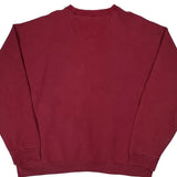Starter Sweatshirt - Large Red Cotton
