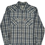 Levis Checked Shirt - Medium Gray Cotton