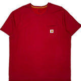 Carhartt T-Shirt - XL Red Cotton