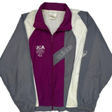 Uca National Champion 1991 Adidas Graphic Track Jacket - Large Gray Polyester
