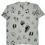 Oregon Caves Fruit Of The Loom Single Stitch T-Shirt - 2XL Grey Cotton