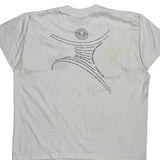 To Back Single Stitch T-Shirt - XL White Cotton Blend