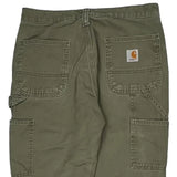 Carhartt Carpenter Trousers - 30W 32L Green Cotton