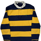 Polo By Ralph Lauren Striped Rugby Shirt - XL Navy Cotton