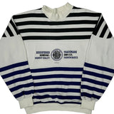 Fashion Basics Iou Striped Sweatshirt - Medium Black & White Polyester Blend