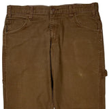 Dickies Carpenter Pants - 33W 29L Brown Cotton