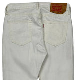 501 Levis Jeans - 30W 30L White Cotton