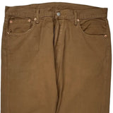 501 Levis Jeans - 36W 30L Brown Cotton