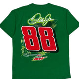 Dale Jr. Nascar T-Shirt - Large Green Cotton