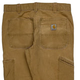 Carhartt Double Knee Carpenter Pants - 32W 30L Brown Cotton