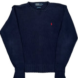Polo By Ralph Lauren Sweater - Small Navy Cotton