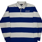 Cocalico Field Hockey Sport Tek Striped Rugby Shirt - XL Blue Cotton