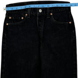 501 Levis Jeans - 29W 27L Black Denim