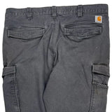 Carhartt Cargo Trousers - 38W 32L Grey Cotton