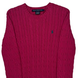 Ralph Lauren Sport Sweater - Large Pink Cotton