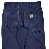 Carhartt Carpenter Trousers - 33W 32L Navy Cotton Blend
