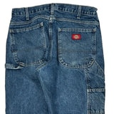 Dickies Double Knee Carpenter Jeans - 36W 29L Blue Cotton