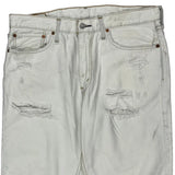 Levis Denim Shorts - 32W 10L White Cotton