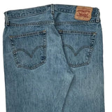 501 Levis Jeans - 34W 30L Light Wash Cotton