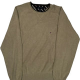 Tommy Hilfiger Jumper - Large Beige Cotton