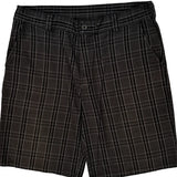 Dickies Checked Shorts - 37W 10L Gray Cotton Blend