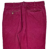 Chaps Ralph Lauren Cord Trousers - 34″ Waist Red Corduroy
