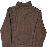 Wrangler Sherpa Lined Cord Jacket - Large Brown Corduroy
