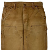 Carhartt Double Knee Carpenter Trousers - 31W 30L Brown Cotton
