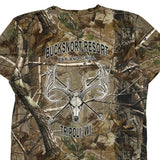 Bucksnort Resort Bar And Grill Realtree Camo T-Shirt - Large Camo Cotton