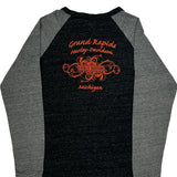 Grand Rapids Harley Davidson Graphic Long Sleeve T-Shirt - Large Black Cotton