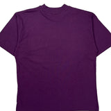 Blank Daniel Hechter Single Stitch T-Shirt - XL Purple Cotton