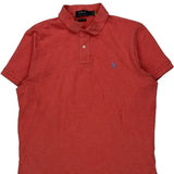 Polo By Ralph Lauren Slim Fit Polo Shirt - Large Red Cotton