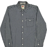 Levis Checked Shirt - Large Blue Cotton
